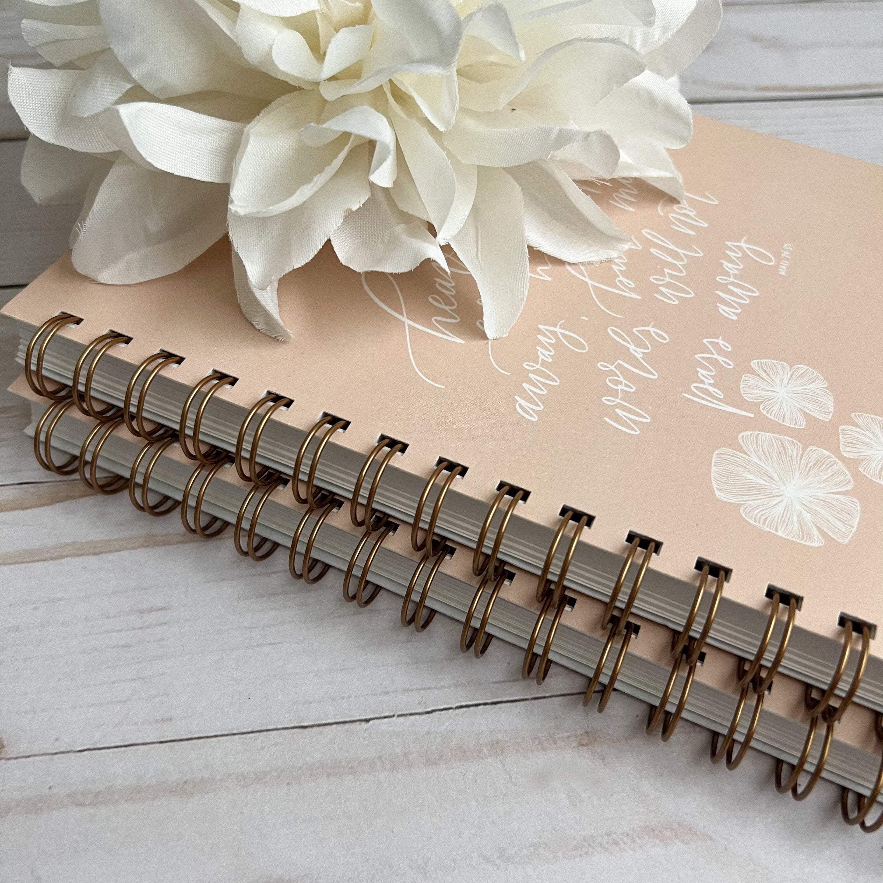 Notebook | Bible Study Worksheet | Pink | Matthew 24:35