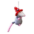 thumbnail image 2 of Eoperou Crochet Possum Car Hanging Decoration Handmade Knitting Mouse Auto Rearview Mirror Ornament Animal Pendant Car Interior Accessories, 2 of 8