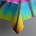 thumbnail image 5 of Rainbow Tie Dye Mandala Pattern Square Tablecloth,Waterproof Square Table Cover,Wipeable Spillproof Washable Table Cover for Home Kitchen Party Decor 60"x60"(152x152cm), 5 of 6