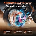thumbnail image 5 of All Terrain Mountain Ebike, 750W motor, 20IN fat tires ,high performance 48V electric bicycle for Adults ,UL2849, 5 of 8