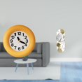 thumbnail image 2 of Wall Mirror Wall Clock Decorative Mirror Silent Movement Wood Material for Bedroom Hallway Study, 2 of 8