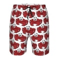 thumbnail image 4 of Kdxio Cute Red Crab Pattern Mens Casual Shorts - Drawstring Summer Beach Sports Shorts for Men, 4 of 9