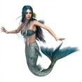 thumbnail image 2 of Mermaid Wall Decal Sticker by Wallmonkeys Vinyl Peel and Stick Graphic (12 in W x 11 in H), 2 of 4