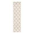 thumbnail image 3 of Unique Loom Rabat Shag Collection Area Rug - Fractured (2' 7" x 10' Runner Ivory/Gray), 3 of 7