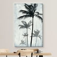thumbnail image 3 of wall26 Canvas Print Wall Art Tropical Faded Blue Industrial Windy Palm Trees Nature Plants Digital Art Modern Art Rustic Dramatic Dark Duotone for Living Room, Bedroom, Office - 24"x36", 3 of 5