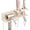 Milk White, variant on HonorHut Hair Dryer Holder for Blow Dryer Hair Tool Organizer Wall Mount Hair Accessories Tools Organizer Storage with Single Tube Cup for Bathroom Gray