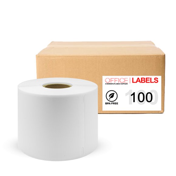 100 Rolls of 30256 Compatible Large Shipping Labels for DYMO 2-5/16" x 4" (59mm x 104mm)