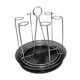 thumbnail image 5 of Soporte para secar tazas, organizador de vasos de vidrio con bandeja de drenaje, soporte antideslizante para tazas de té, estante para botellas, B Plata, 5 of 9