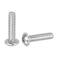 thumbnail image 1 of Uxcell Vis de Machine à Tête de Poêle, Vis Rondes en Acier Inoxydable 304 pour Armoire 50 10-24 x 3/4 Pouces, 1 of 7