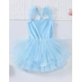 thumbnail image 5 of WOYY Little Girls Ballet Dress Flutter Strap Tutu Leotard Dance Dress, Sizes 5-6Y, 5 of 8