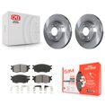 thumbnail image 1 of Transit Auto Front Disc Brake Rotors and Semi-Metallic Pads Kit for Car Hyundai Accent Kia Rio Rio5 K8S-100481, 1 of 11