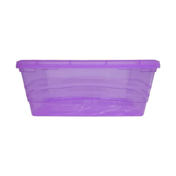 Caja Organizadora Joy Multiusos Translucida 15 Litros Morado