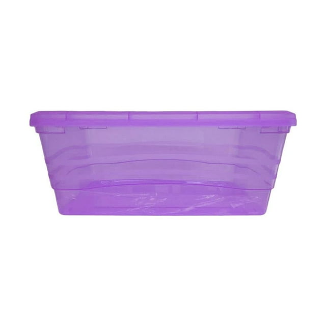Caja Organizadora Joy Multiusos Translucida 15 Litros Morado