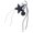 Black, variant on Trendy PU Leather Star Keychain with Braided Rope Fashionable Key Accessory Handmade Bag Charm for Trendsetters