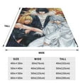 thumbnail image 6 of Death Note Cartoon Printing Throw Blanket, All Seasons Flannel Fleece Blanket, Soft & Warm Plush Blankets for Couch Sofa Bed Camping Travel, 40"x30", 6 of 9