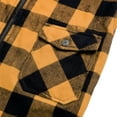 thumbnail image 6 of Plaid Shacket for Men Ghalytn Check Zip Shirt Jacket - Casual Outerwear with Pockets, 6 of 6