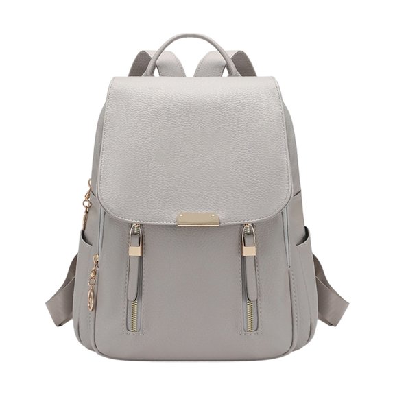 12.6in Drawelry Laptop Backpack for Women, Waterproof Large Bag with 4 Compartments and 8 Zip Pockets, Multifunctional Storage Casual Rucksack with Sturdy Handle, Chic Daypack for Travel, Work