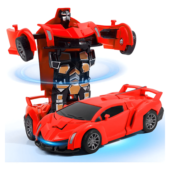Carro De Juguete Robot Regalos Para Ninos Transformers Carritos Lamborghini Xtellar Rojo