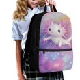 thumbnail image 3 of Uorisanigo 17 Inch Pink Axolotl School Bankpack for Boy Girl 6-12 Year, Casual Basic Bookbag Large Capacity Back to School Bag for Preschool Elementary Kindergarten Schoolbag, 3 of 6