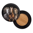 thumbnail image 7 of SEANATIVE Desert Horse Round Stool Cover 2 Piece Bar Stool Seat Covers 13"-15" Cushioned Stool Seat Cushion Insert Outdoor Home Decor Size M, 7 of 7