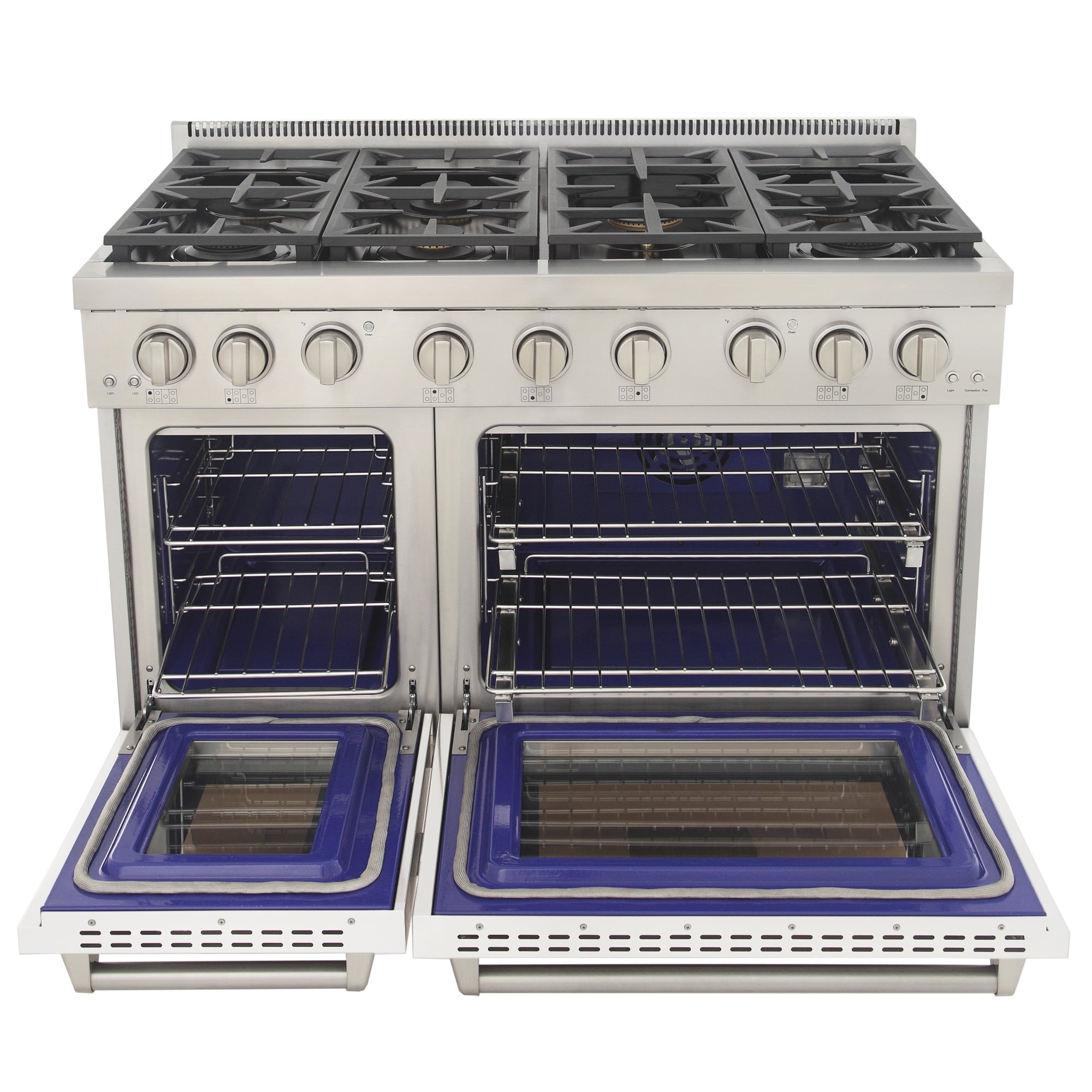 Professional 48-in Propane Gas Range in White with True Simmer Burners