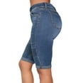 thumbnail image 7 of Womens Jeans Casual Stylish Stretchy Blue Denim Shorts Daily Loose Trendy Delicate Durable Dark Blue Pants Sizes L, 7 of 7