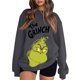 thumbnail image 1 of Suéteres navideños MIARHB para mujer, moda informal, manga larga, estampado navideño, cuello redondo, sudaderas con capucha, sudaderas con estampado del Grinch, tallas S-2XL, 1 of 4