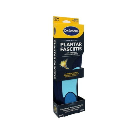 4 Pack Dr. Scholl's Pain Relief Orthotics Plantar Fasciitis Men's 8-13, 1 Pair Each