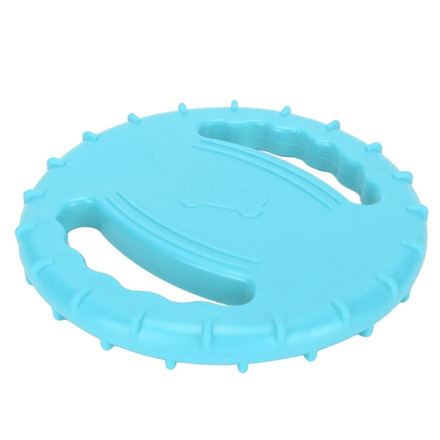 Disco Volador Para Perros, Juguete De Disco Volador Para Perros, Disco Volador De Goma Flexible Con Chirriador Y Diseño Hueco Para Perros Grandes, Entrenamiento Al Aire Libre