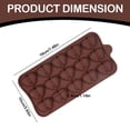 thumbnail image 3 of Placa rectangular de silicona Runskmd. Barra de silicona grande y gruesa, rellena de chocolate rectangular., 3 of 8