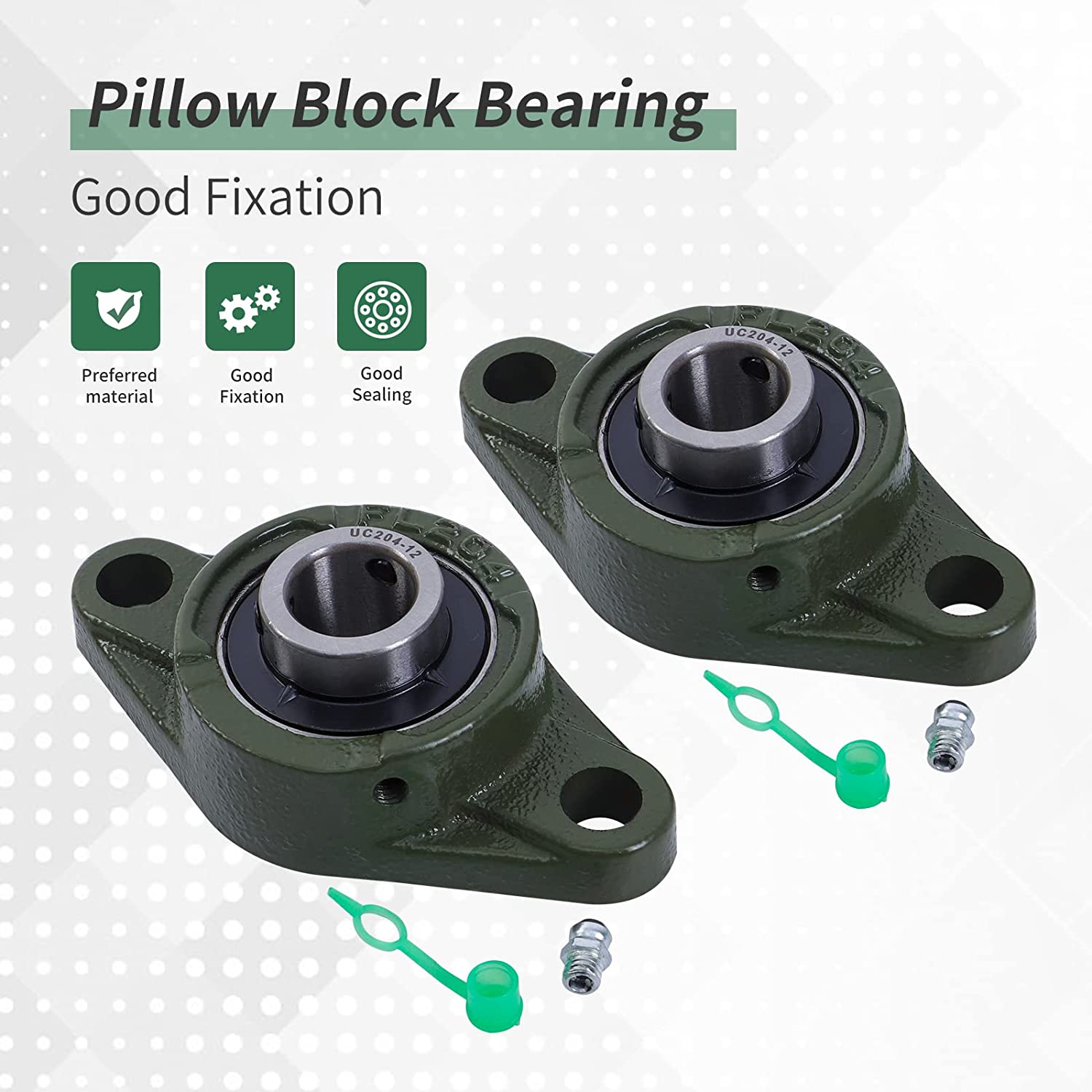 TRB RC 1/4x3/8x1/8 Flanged Precision Ball Bearings – ABEC 5, Hybrid Seals (2 Pack)