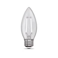 thumbnail image 2 of Feit White B10 E26 (Medium) Filament LED Bulb Daylight 40 Watt Equivalence 2 pk, 2 of 8