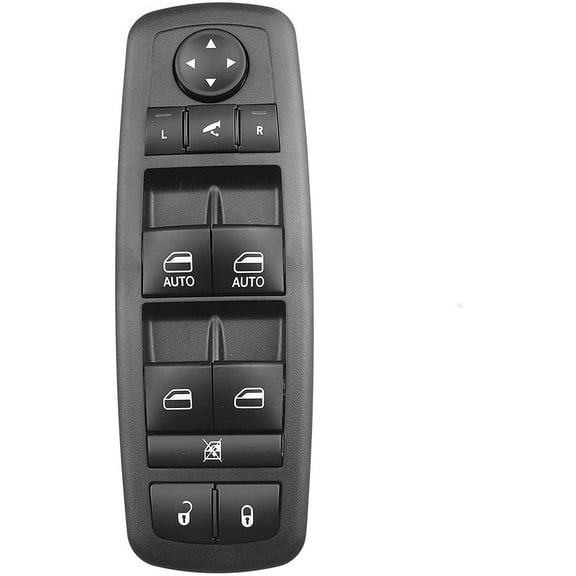A-Premium Master Power Window Switch Compatible with Chrysler 300 Dodge Journey Ram 1500 2500 3500 Front Left with Power Folding Mirror Fits select: 2016-2017 RAM 1500 SLT