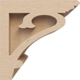 thumbnail image 3 of 4"W x 4"D x 4"H Wide Mayflower Rough Cedar Woodgrain TimberThane Corbel, Primed Tan, 3 of 6