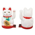 thumbnail image 3 of Chat Porte-Bonheur à Bras Oscillant, Base Rotative à Énergie Solaire avec Détection de Lumière, Porte-Richeur, Décoration de Chat Porte-Bonheur de 5 Pouces, Chat Porte-Bonheur à Bras Oscillant, 3 of 8