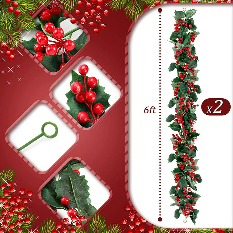 Holiday Pine & Berry 2pc Pick Set
