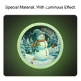 thumbnail image 2 of Snowman Fluorescent Drawer Pulls with Screws: Round 4-Pack, Glow-in-the-Dark Knobs for Cabinets, Wardrobes, Dressers - Decorate Your Furniture!, 2 of 6