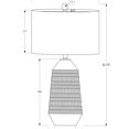 thumbnail image 6 of JERFIT Modern Ceramic Table Lamp with Fabric Shade, 3-Way Touch Control, Cream Accent Light for Bedroom Living Room Office Decor, 6 of 7