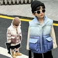 thumbnail image 5 of Esaierr Boys Vest Jacket for Kids Toddler Padded Warm Waistcoat Baby Gradient Color Zipper Sleeveless Coats Outside Thickened Undershirts for 1-12 Years, 5 of 9