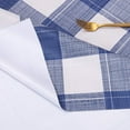 thumbnail image 4 of Checkered PVC Tablecloth Rectangle Waterproof Vinyl Table Cloth Oil Proof Spill Proof Washable Wipeable Gingham Table Cloth Great for Dinner Party and Picnic (60 x 102 in, Blue and White), 4 of 6