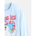 thumbnail image 2 of Frosty the Snowman Baby and Toddler Girls Holiday Graphic Tee with Long Sleeves, Sizes 12M-5T, 2 of 3