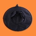 thumbnail image 4 of Sombrero De Bruja Negro Sombrero de bruja negro de Halloween Cosplay Sombrero de bruja brillante Decoraciones para el hogar al aire libre, 4 of 5