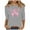 Gray, variant on Alkepwun Breast Cancer Shirt for Women 3/4 Sleeve Tops Breast Cancer Awareness Tee Shirt Cancer Survivor T-Tops