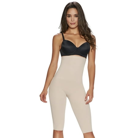 

Premium Colombian Shapewear - Shapewear for women High-waisted Capri thigh cover Ends at your knees Wear with your favorite bra Open bust Seamless Open gusset Fajas Colombianas para mujeres reductora