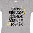 thumbnail image 4 of Inktastic Happy Birthday to the Sweetest Cousin in the World Girls Baby Bodysuit, 4 of 5