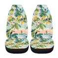 thumbnail image 5 of FOR U DESIGNS Toucan Palm Tree Pattern 2 Pcs Automotive Seat Cover Scratch-Resistant Auto Seat Protectors Lightweight Car Accessories Car Front Seats Fit for Sedan Truck SUV, 5 of 7