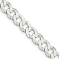 thumbnail image 7 of 925 Sterling Silver 8mm Close Link Flat Curb Chain 22 Inch, 7 of 7