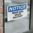 thumbnail image 4 of Main Gas Valve Shutoff OSHA Notice Vinyl Decal Label 24 Inch x 18 Inch - 10 Pack, 4 of 6