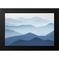 thumbnail image 2 of Pphgallery 24x17 Black Modern Framed Museum Art Print Titled - Blue Waves, 2 of 5