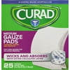 Curad Medium Gauze Pads 3" x 3", 25 ea